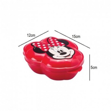 Kit 3 Porta Mix Infantil Tampa Fixa Formato Minnie Mouse 