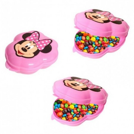 Kit 3 Porta Mix Infantil Tampa Fixa Formato Minnie Mouse 