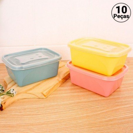 Kit 10 Conjuntos De 2 Potes Mantimentos Organizador  Atacado