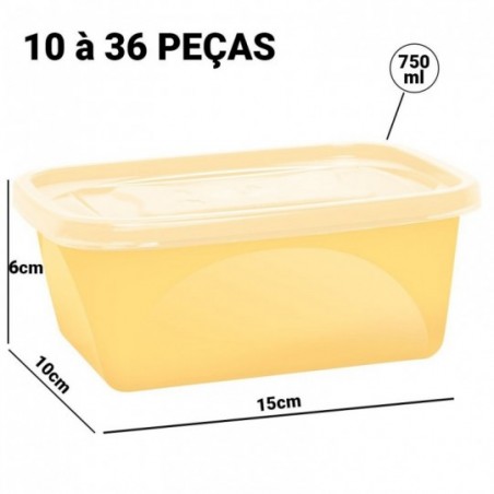 Kit 10 Conjuntos De 2 Potes Mantimentos Organizador  Atacado