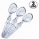 Kit 3 Colheres de Sorvete C/ Extrator Plástico 18 CM