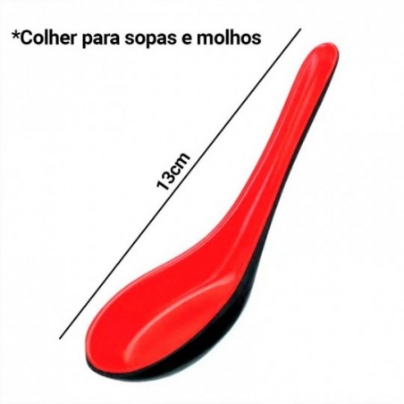 Kit 8 Colheres Para Sopas E Molhos 13 CM No Atacado