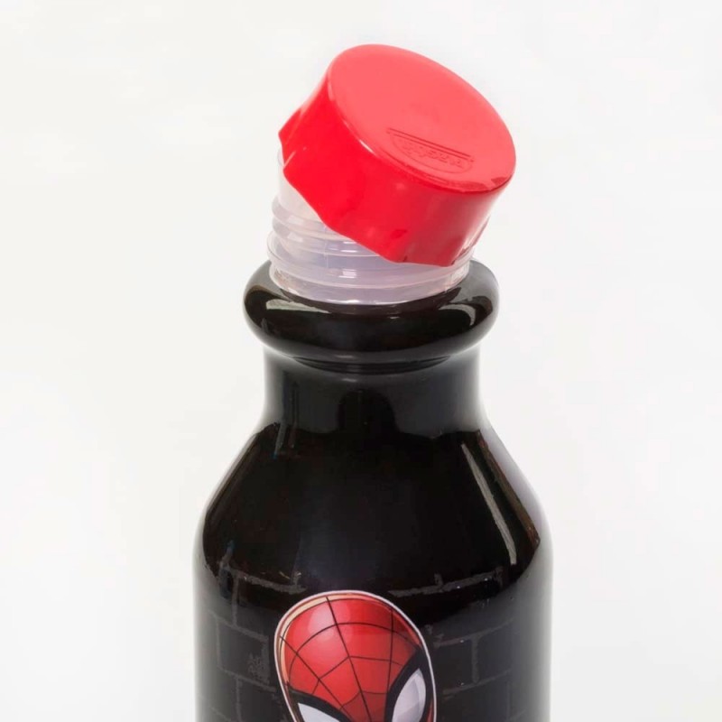 Kit 2 Garrafa Infantil Homem Aranha Com Alça De Mão 500ML