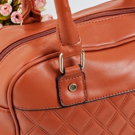 Bolsa Feminina Alça Dupla De Mão Média Em Matelassê