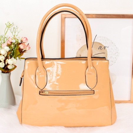 Bolsa Totem Feminina Baú Estruturada Em Verniz