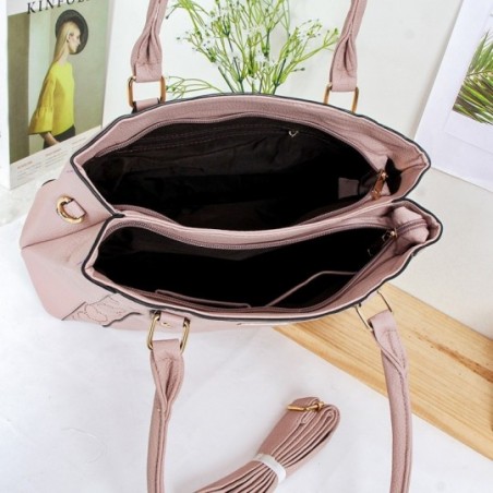 Bolsa Feminina Totem Estruturada Com Vazados Alça Ombro