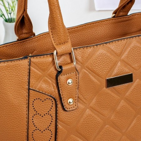 Bolsa Feminina Totem Estruturada Com Vazados Alça Ombro