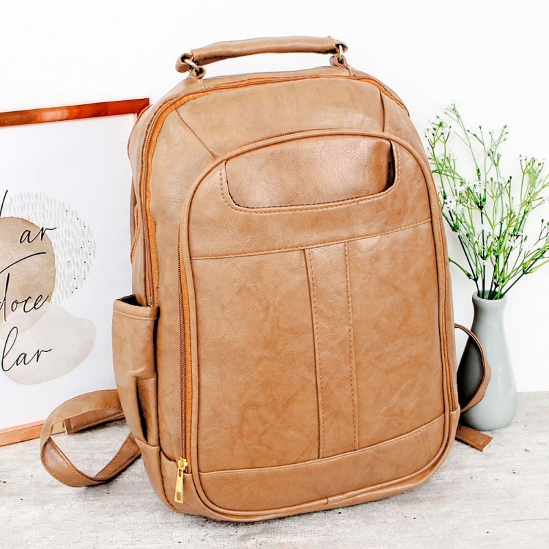 Mochila Feminina Luxo Estruturada Em Alto Relevo