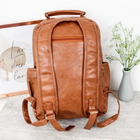 Mochila Feminina Luxo Estruturada Em Alto Relevo