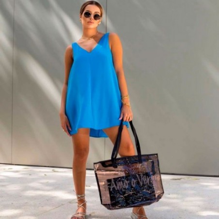 Bolsa Sacola Feminina De Praia Com Necessaire Amo O Verão