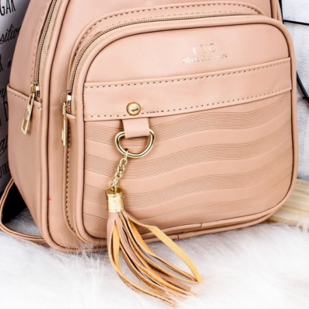 Mini Mochila Feminina Com Bolsos + Porta Moedas Para Revenda