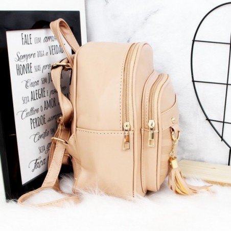 Mini Mochila Feminina Com Bolsos + Porta Moedas Para Revenda