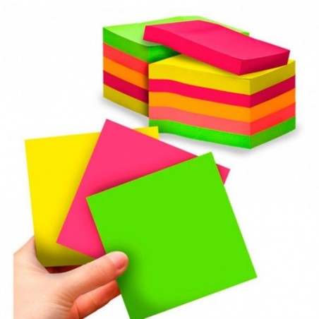 Kit 10 Blocos De Nota Adesivo 76x76mm  
