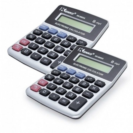 Kit 2 Calculadoras De Mesa Eletrônica 8 Dígitos Atacado