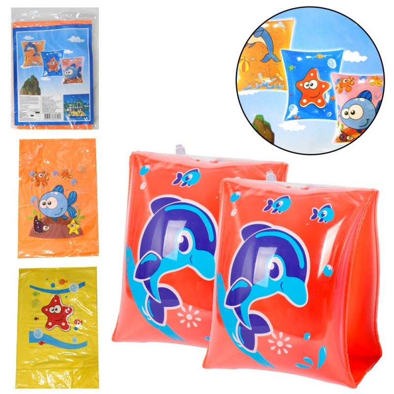 Kit 3 Conjuntos De Boiá De Braço Infantil Decorado
