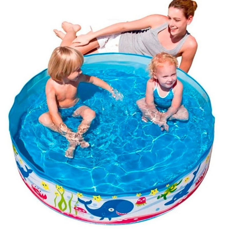Piscina Infantil 277 Litros semirigida Fundo Do Mar