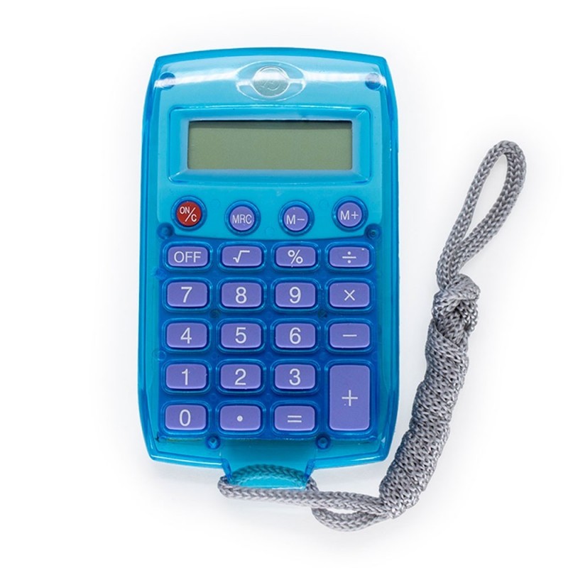 Kit 2 Calculadoras Eletrônica Caerus De Bolso Com Cordão
