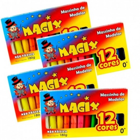 Kit 4 Magix 12 Cores Modelar