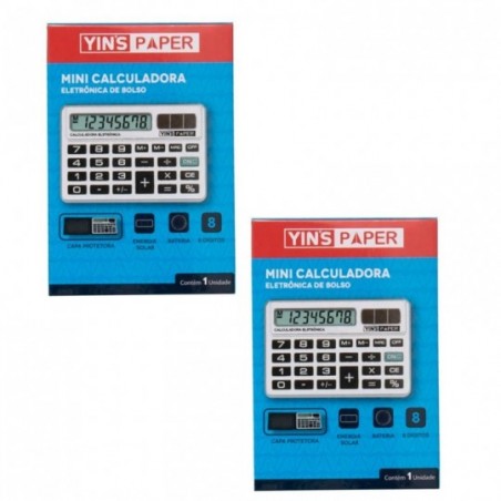 Kit 2 Mini Calculadora Eletrônica
