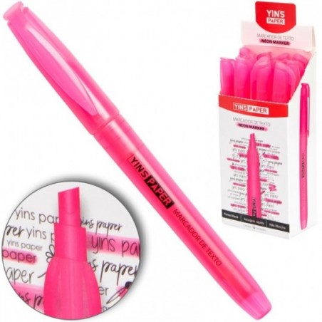 Kit Marcador de Texto Neon Marker Rosa