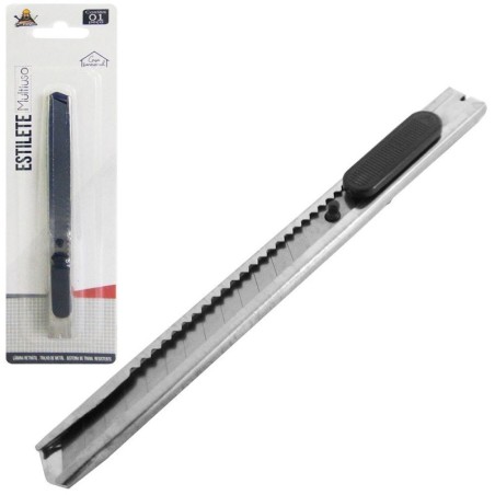 Kit 10 Estiletes Multiuso Lâmina Estreita de Metal Atacado