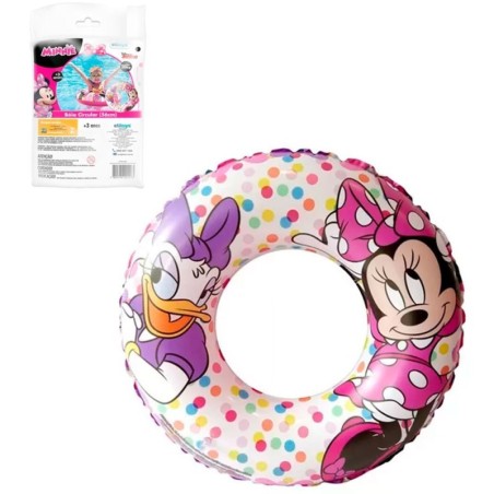 Boia Infantil Circular Inflável Praia Piscina Minnie Disney