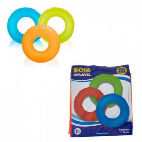 Bóia De Verão Inflável Circular Sun Way 76cm