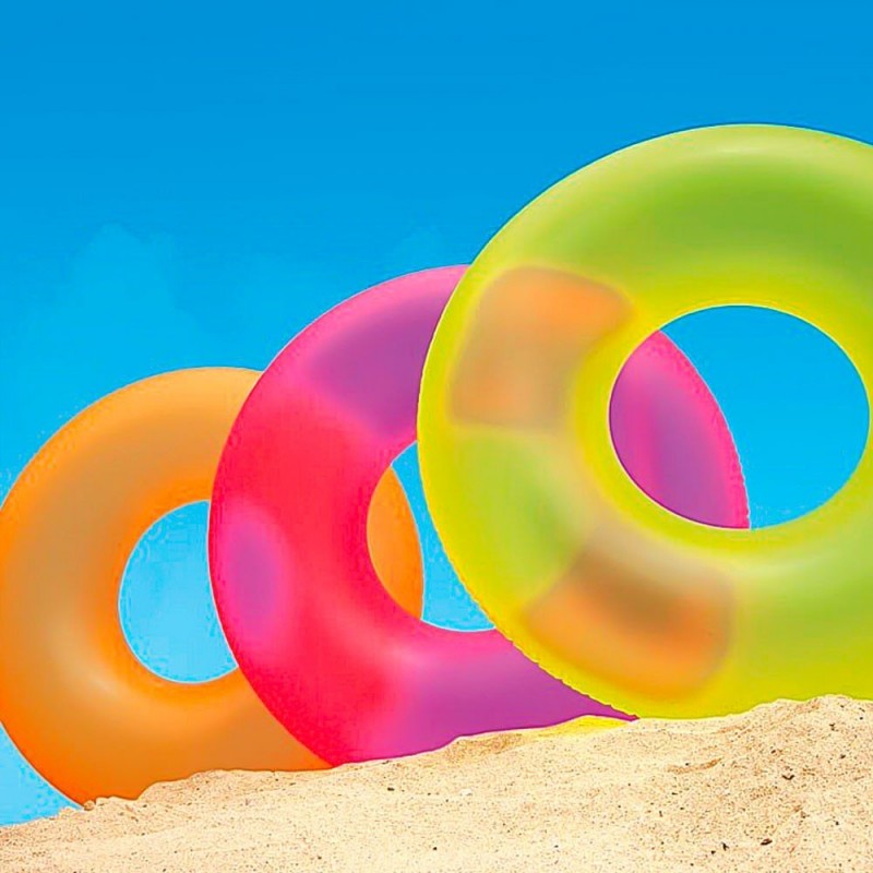 Bóia De Verão Inflável Circular Sun Way 76cm