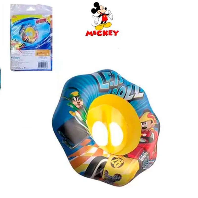 Boia Circular Inflável com Fralda Mickey