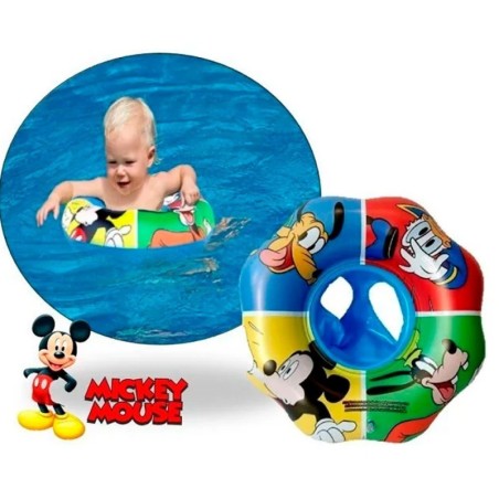 Boia Circular Inflável com Fralda Mickey
