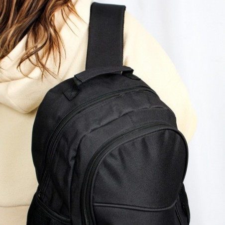 Mochila Juvenil Unissex Básica Escolar Única Preta