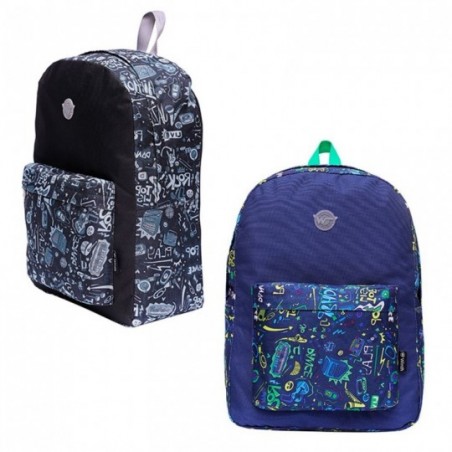 Mochila Universitária Escolar Juvenil Estampada Atacado