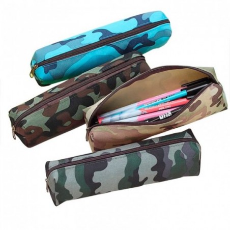 Kit 4 Estojos Escolares Camuflado Unissex Para Revenda