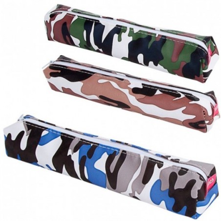 Kit 4 Estojos Escolares Camuflado Unissex Para Revenda