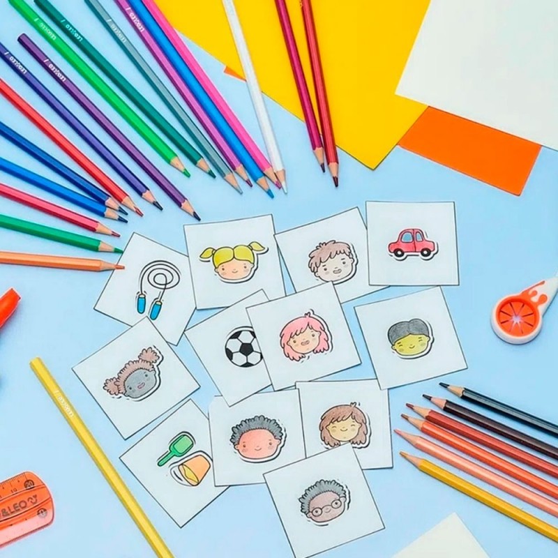Kit 3 Caixa De Lápis De Cor Escolar Sextavado 12 Cores Leo E Leo