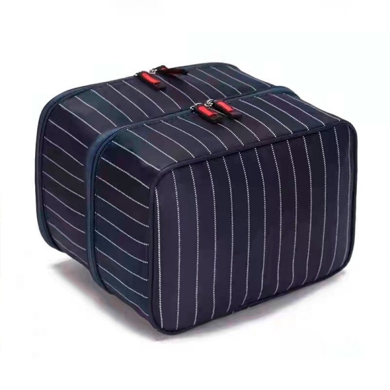 Bolsa Térmica Quadrada Listrado Lancheira Unissex