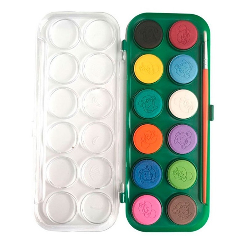 Kit 2 Conjuntos de Aquarela 12 Cores Com Pincel Leo & Leo