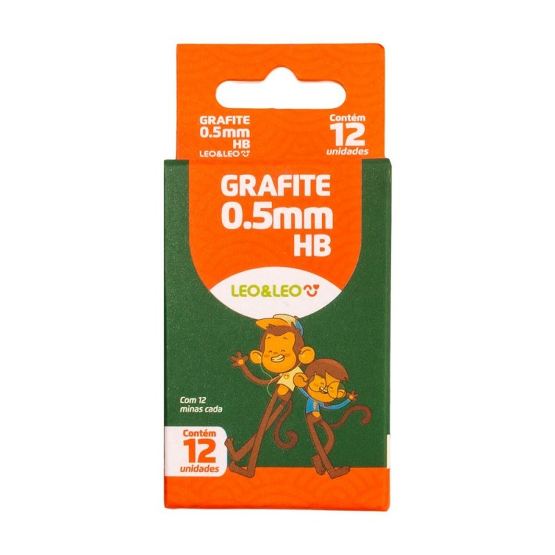 Kit 2 Caixas Grafite 0.5mm Com 12 Minas Cada Leo & Leo