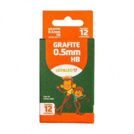 Kit 2 Caixas Grafite 0.5mm Com 12 Minas Cada Leo & Leo