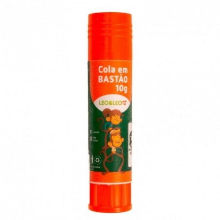 Kit 12 Colas Em Bastão 10g Atóxica Escolar Leo & Leo