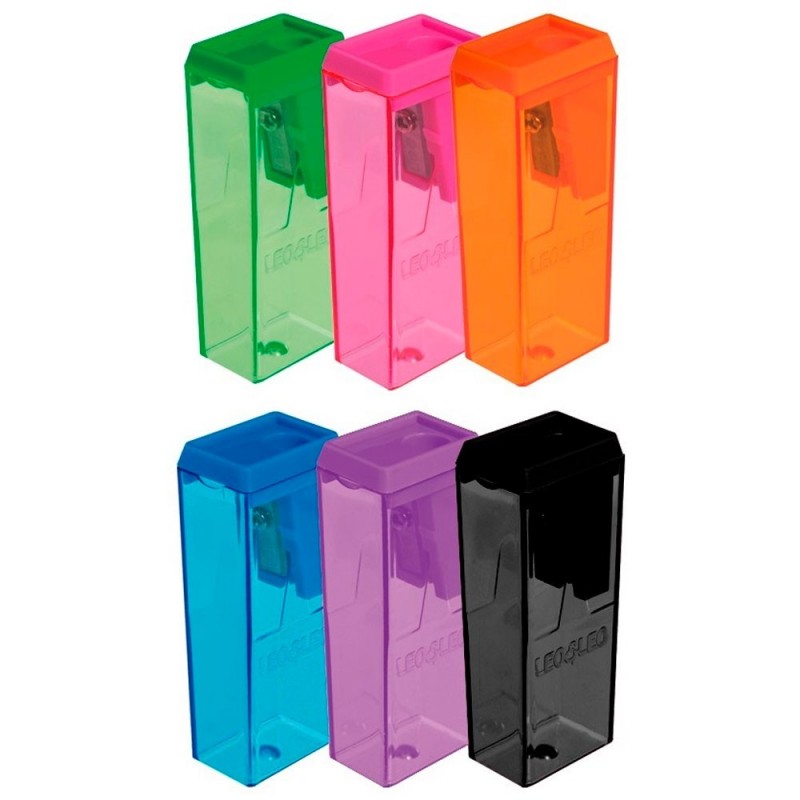 Kit Caixa Apontador Bloco 24 Unidades Colors Leo & Leo