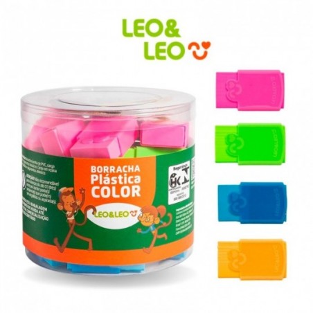 Borracha Plástica 24 Colors Com Cinta Ergonômica Leo & Leo