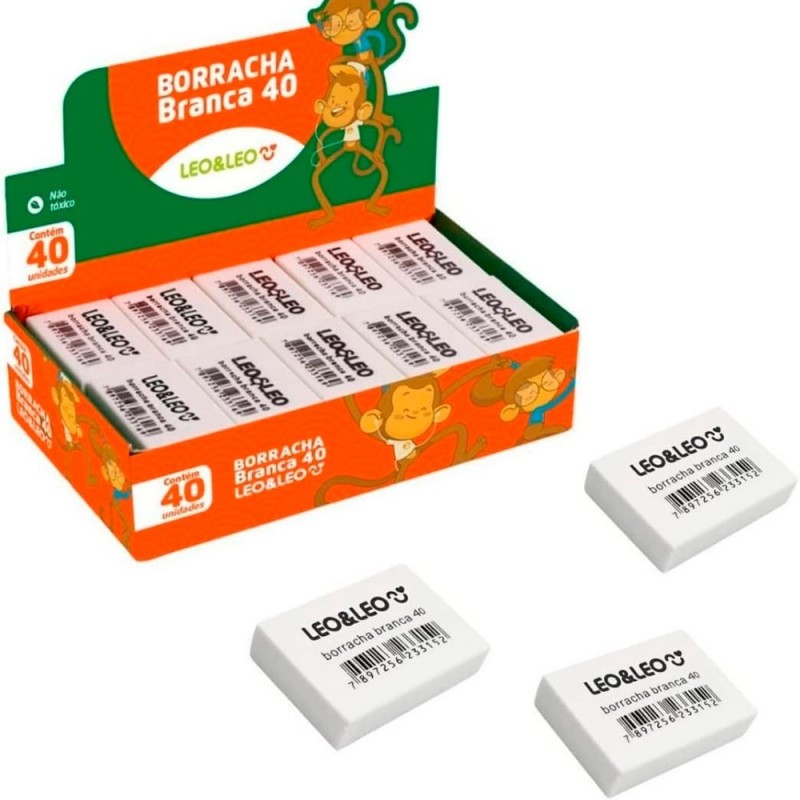 Borracha Branca Atóxica 40 Unidade Leo & Leo 