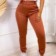 Calça Feminina Tipo Social Em Neoprene Com Bolsos E Cinto