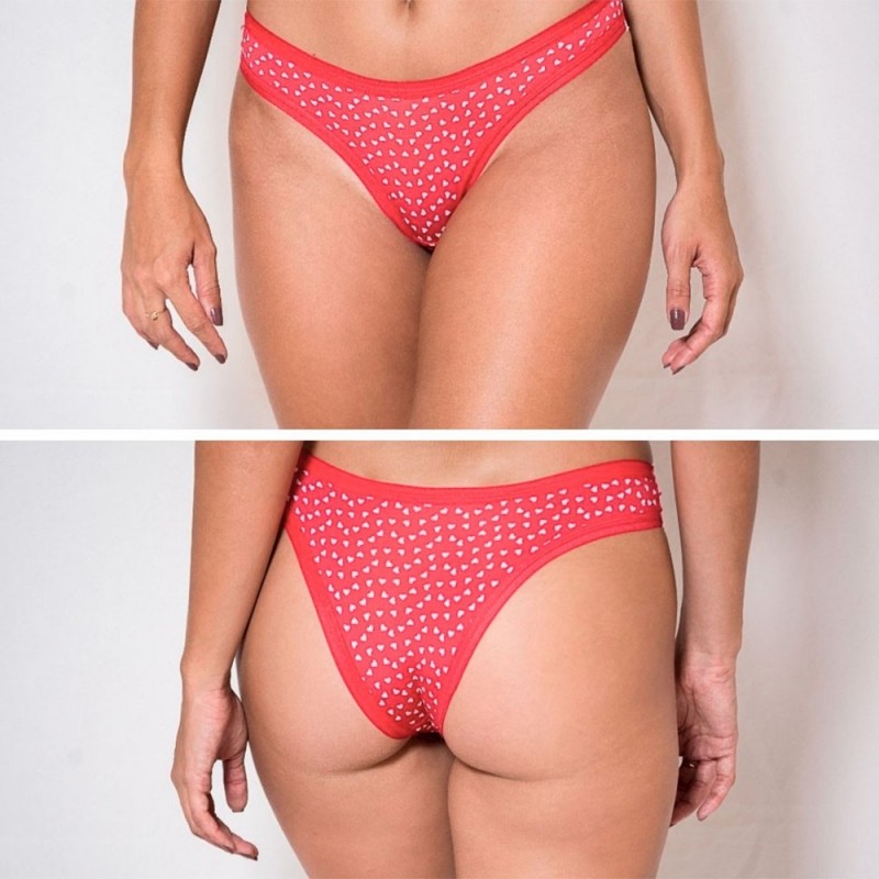 Pacote 3 Calcinhas Femininas Tanga Estampas Variadas
