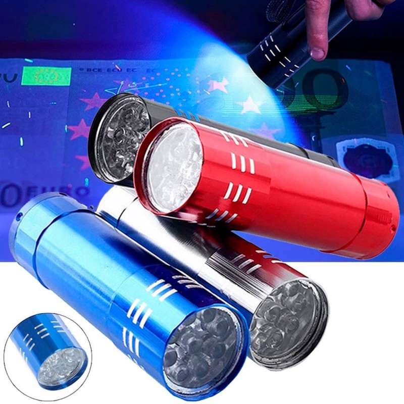 Kit 3 Mini Lanterna Detecção Nota Cédulas Invisível Fluorescentes