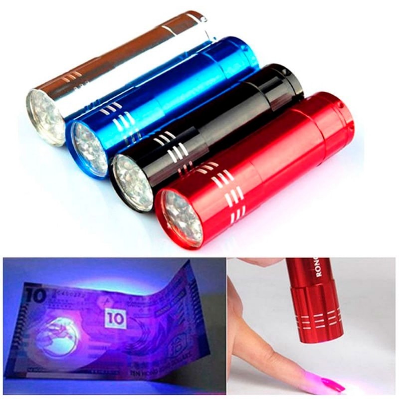 Kit 3 Mini Lanterna Detecção Nota Cédulas Invisível Fluorescentes