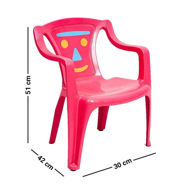 Cadeira Banqueta Poltrona Infantil Rosa Meninas Arqplast