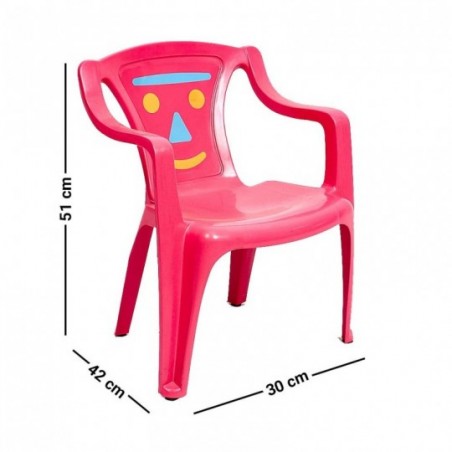 Cadeira Banqueta Poltrona Infantil Rosa Meninas Arqplast