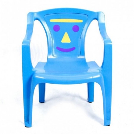 Cadeira Banqueta Poltrona Infantil Azul Meninos Arqplast